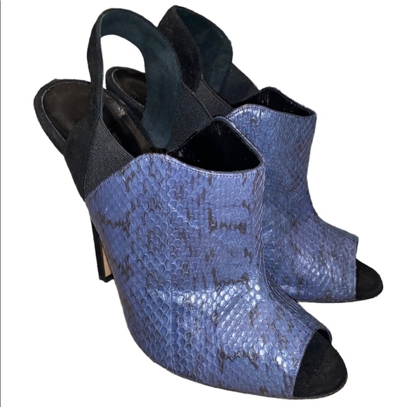 Oscar de la Renta slingback python heels size 40 - Picture 2 of 7